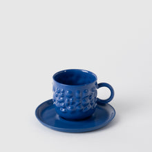 Görseli Galeri görüntüleyiciye yükleyin, Justine Kahve Fincanı ve Tabağı, Lacivert