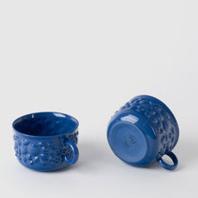 Görseli Galeri görüntüleyiciye yükleyin, Justine Kulplu Cappuccino Fincanı, Lacivert