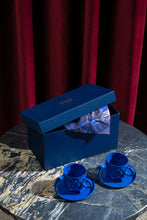 Görseli Galeri görüntüleyiciye yükleyin, Justine Kahve Fincanı ve Tabağı, Lacivert