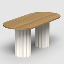 Görseli Galeri görüntüleyiciye yükleyin, Volume Oval Yemek Masası, Beyaz